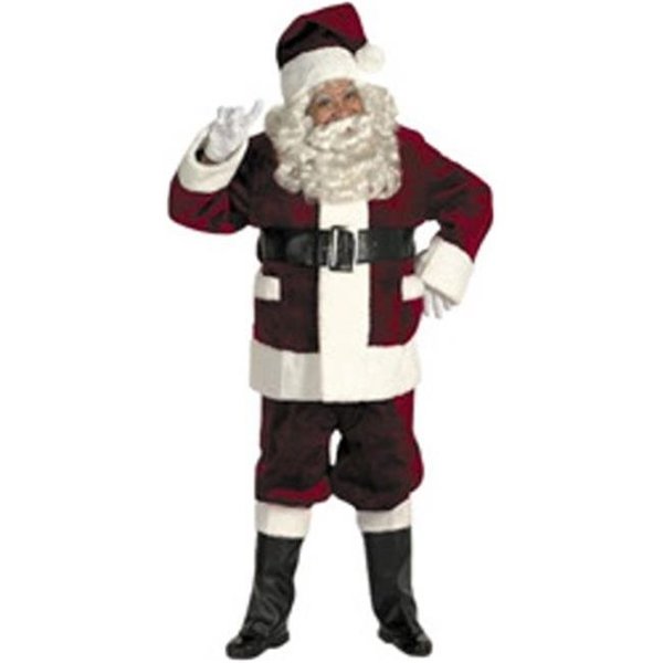 Halco Halco 5691 Burgundy Deluxe Santa Suit with Outside Pockets 5691